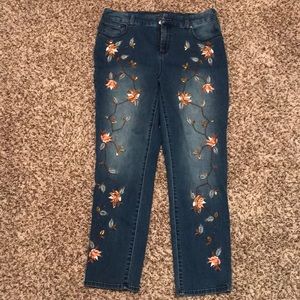 Chico’s decorated jean